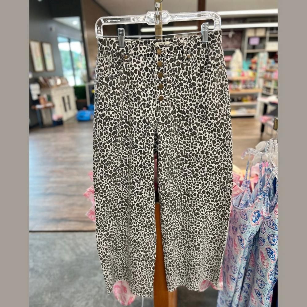 W ANIMAL PRINT PANT, Color: CHEETAH, Size: L