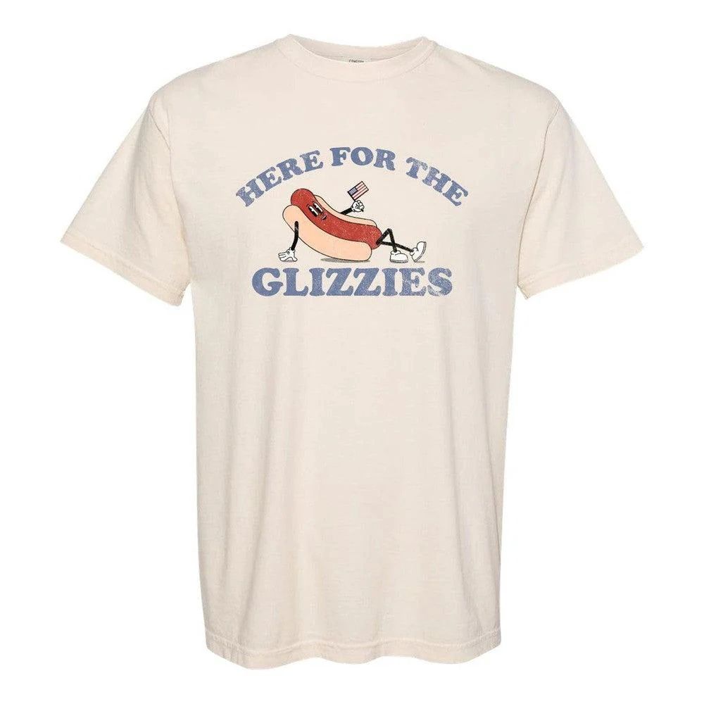 HERE FOR THE GLIZZIES, Color: IVORY, Size: SMALL