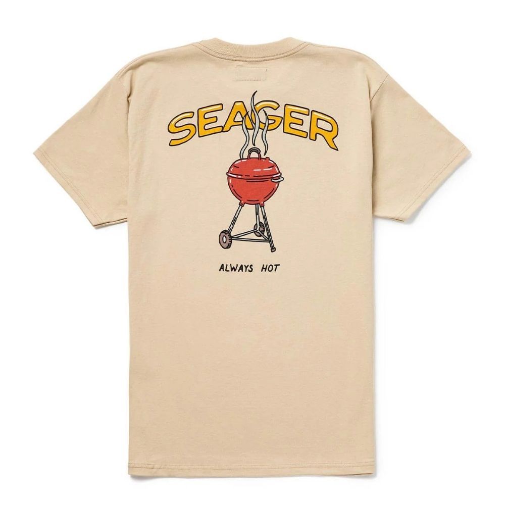 BACKYARD TEE, Color: CREAM, Size: MEDIUM
