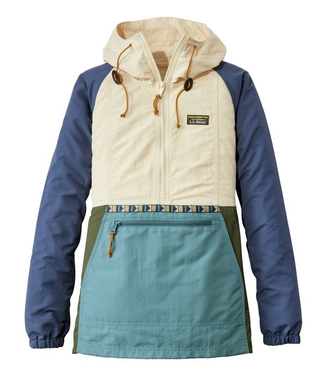 W MOUNTAIN CLASSIC ANORAK MULTI COLOR, Color: NATURAL MINERAL BLUE, Size: X SMALL