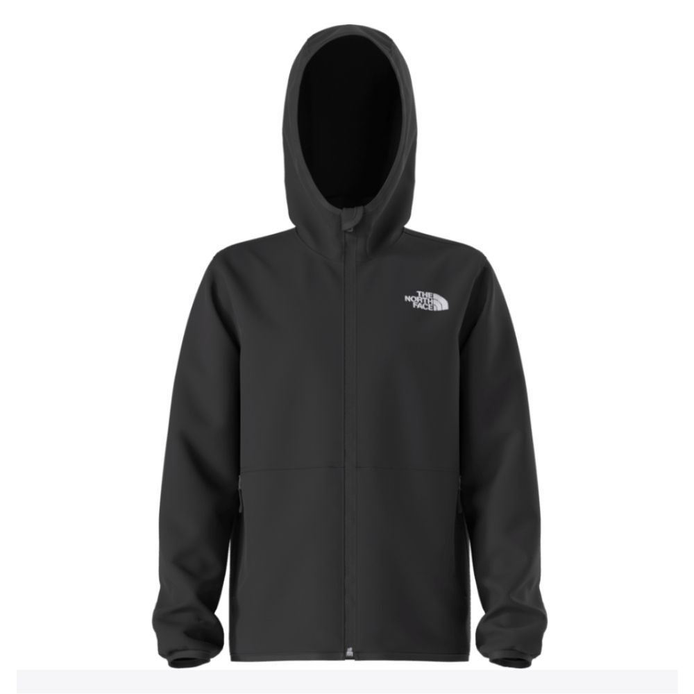 TEEN GLACIER FULL ZIP HOODIE, Color: TNF BLACK, Size: XSMALL