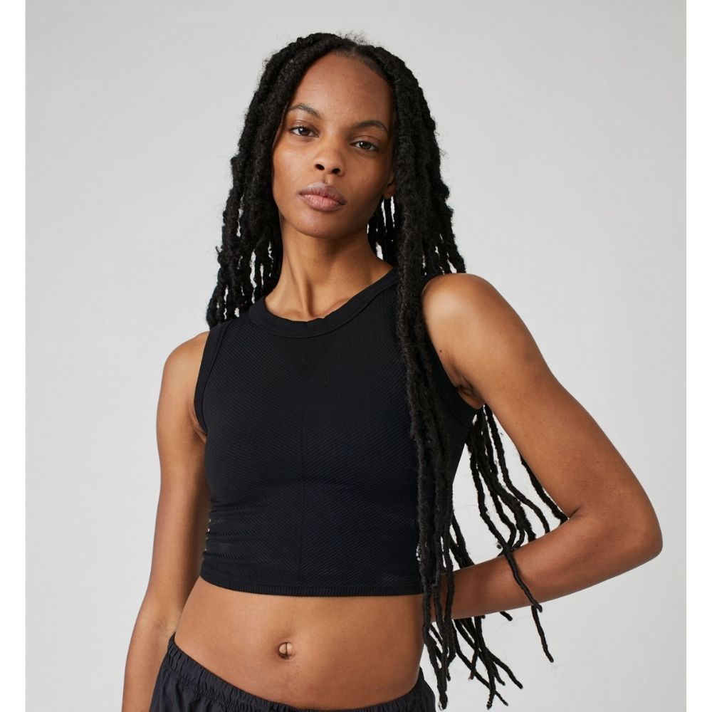 FREE THROW MUSCLE TANK IN BLACK, Color: BLACK, Size: X SMALL/SMALL