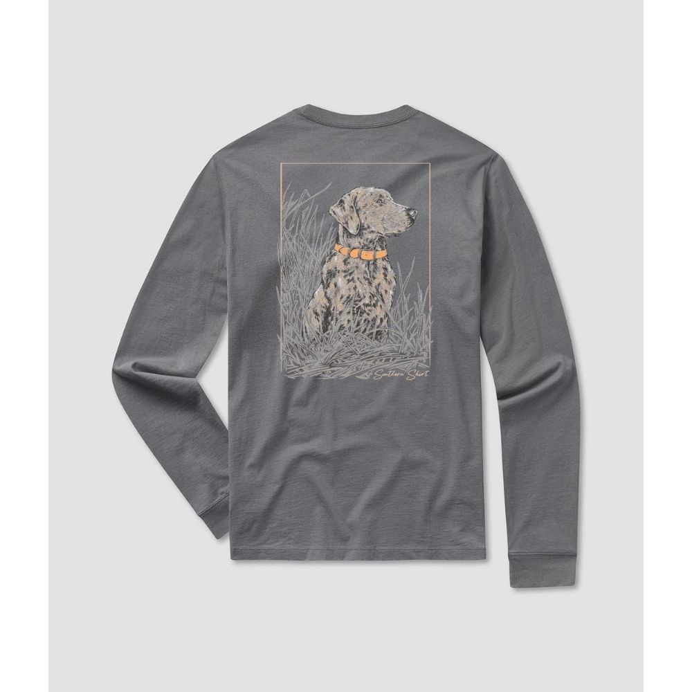 READY TO RETRIEVE  TEE LONGSLEEVE, Color: VOLCANIC ASH, Size: SMALL