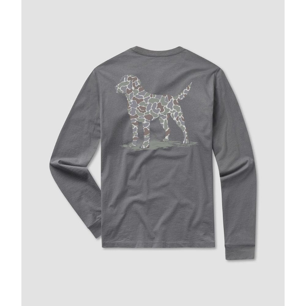 CAMO COMPANION TEE LONGSLEEVE, Color: VOLCANIC ASH, Size: SMALL