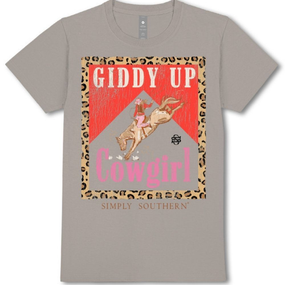 SHORTSLEEVE COWGIRL TSHIRT, Color: SHADOW, Size: XXLARGE