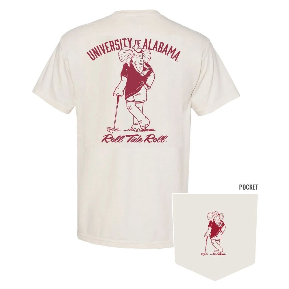 BIG AL GOLFER T-SHIRT, Color: IVORY, Size: MEDIUM