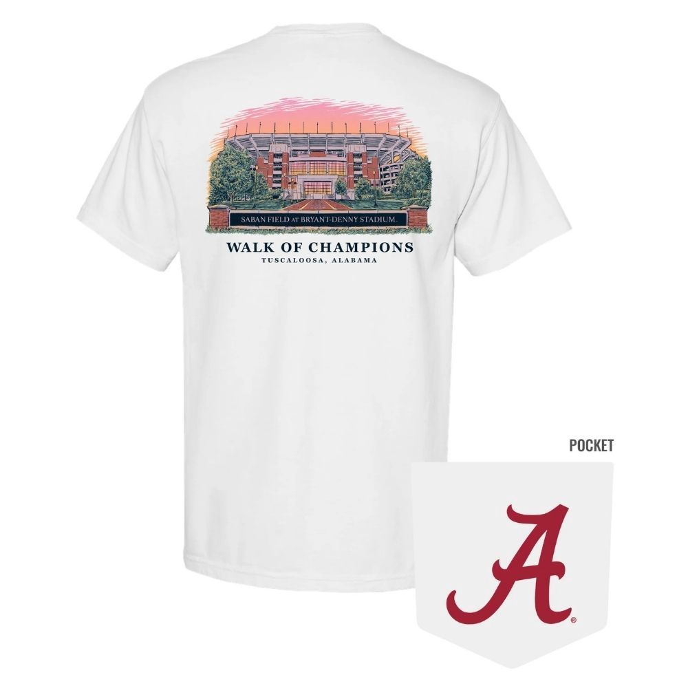 WALK OF CHAMPIONS SABAN FIELD TSHIRT, Color: WHITE, Size: SMALL