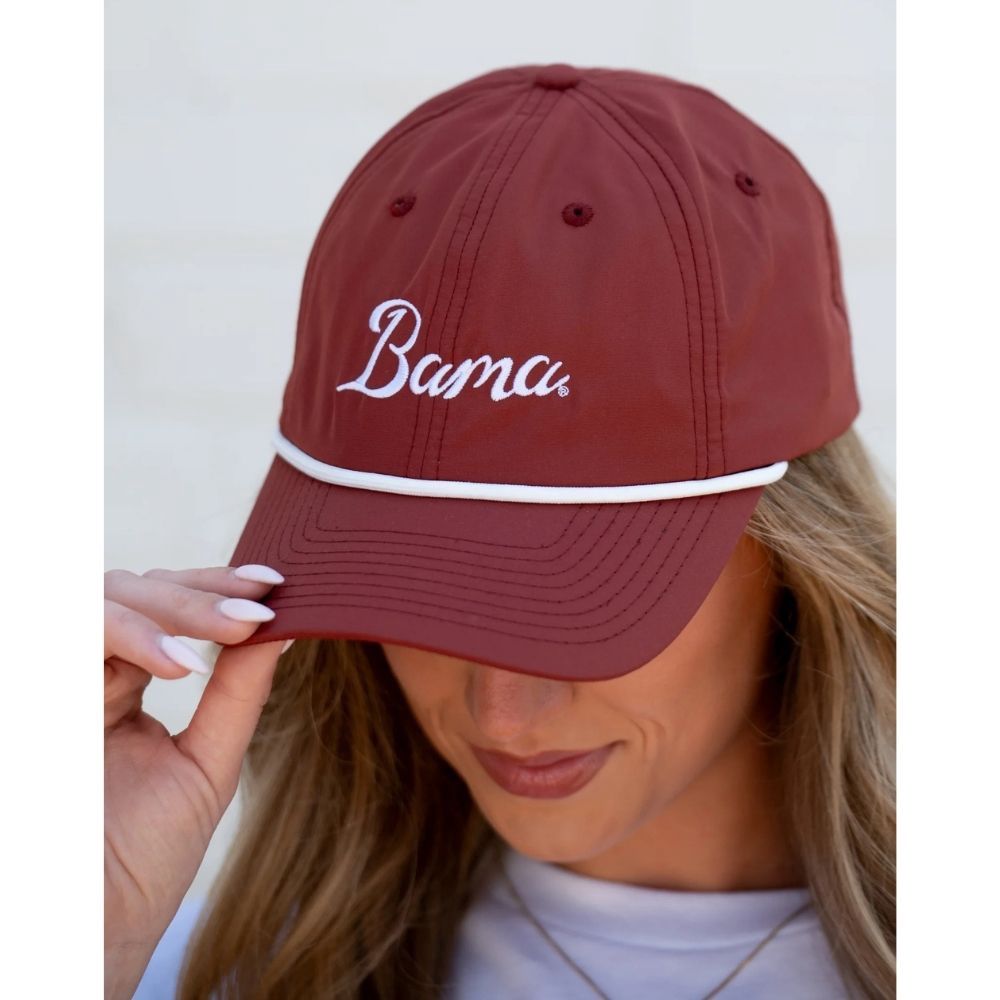 BAMA SCRIPT ROPE HAT, Color: BRICK