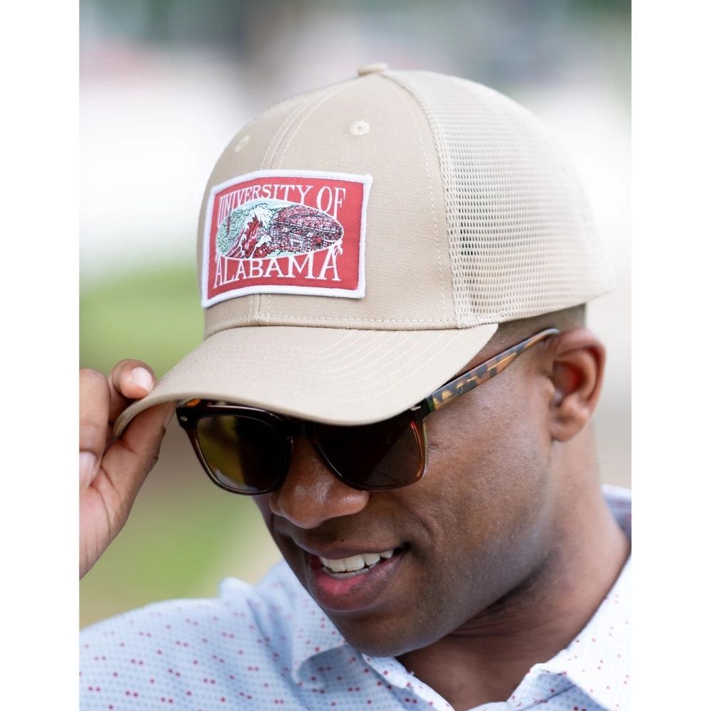 ALABAMA CAMPUS TRUCKER HAT, Color: TAN