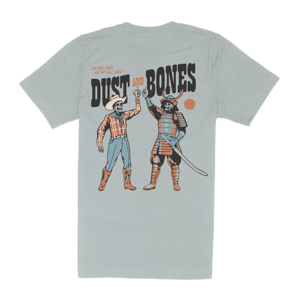 DUST &amp; BONES T-SHIRT, Color: BIG SKY BLUE, Size: MEDIUM
