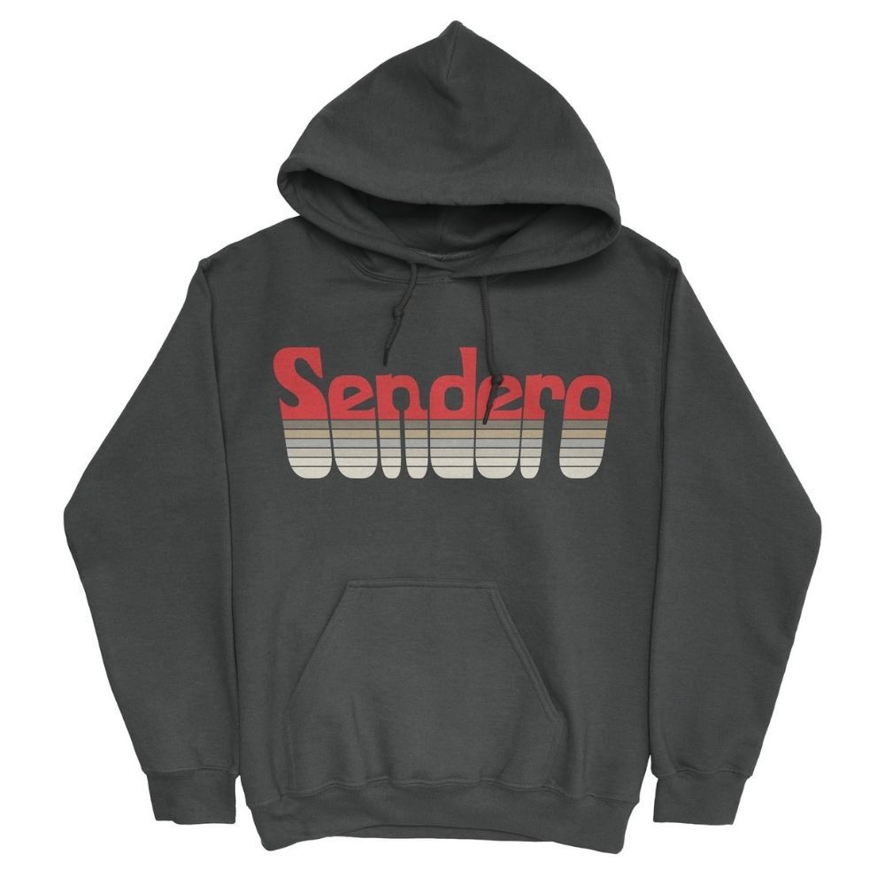 RETRO LOGO HOODIE, Color: VINTAGE BLACK, Size: MEDIUM