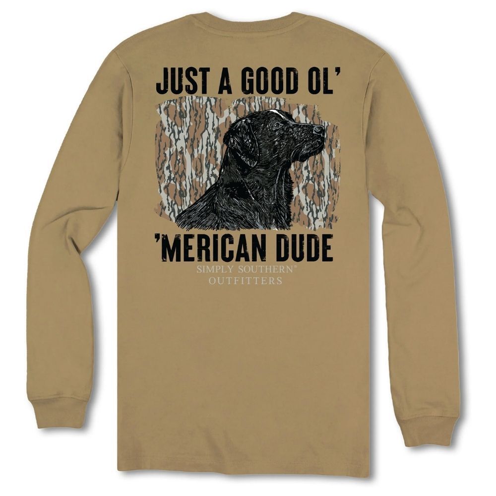 LONGSLEEVE DUDE TSHIRT, Color: TULEPO, Size: SMALL