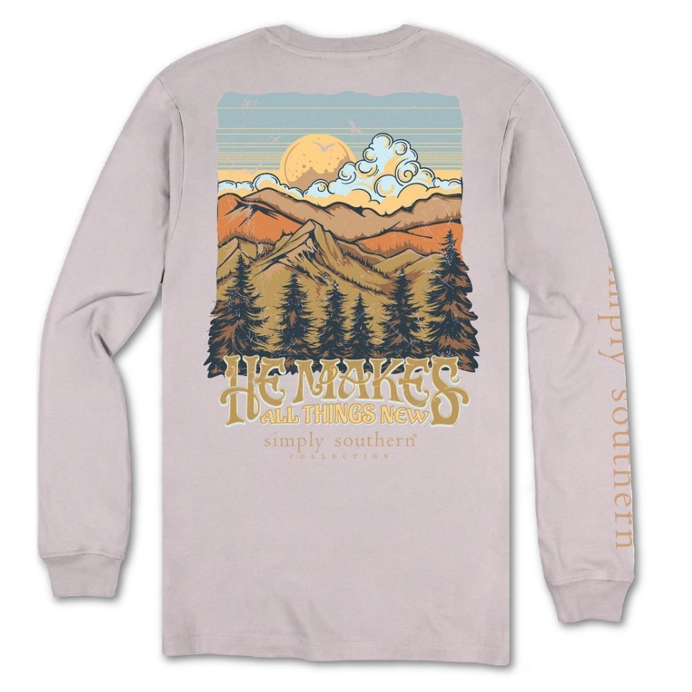 LONGSLEEVE NEW T-SHIRT, Color: DRIFTWOOD, Size: SMALL