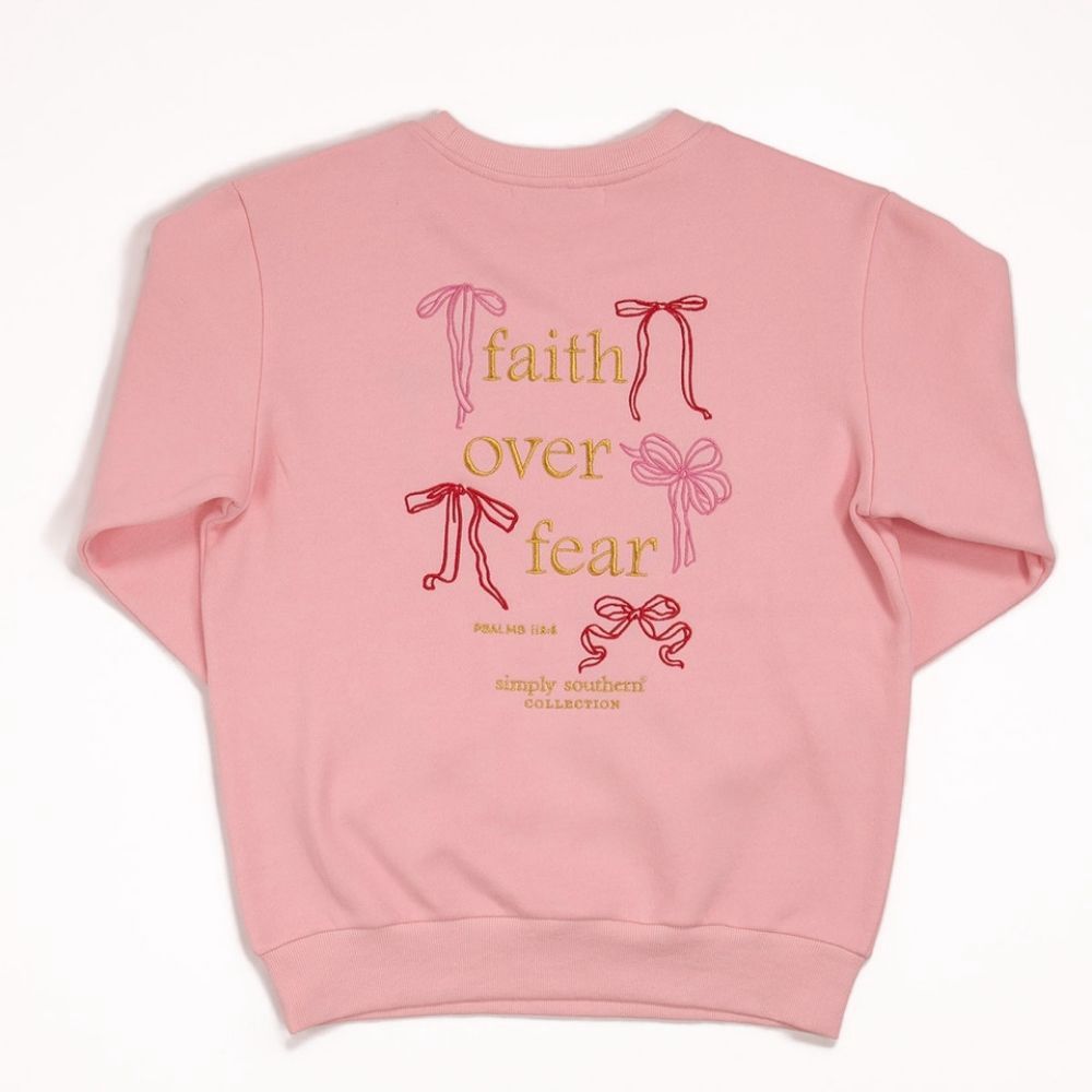 CREW DILARA SWEATSHIRT, Color: FAITH PINK, Size: XXLARGE