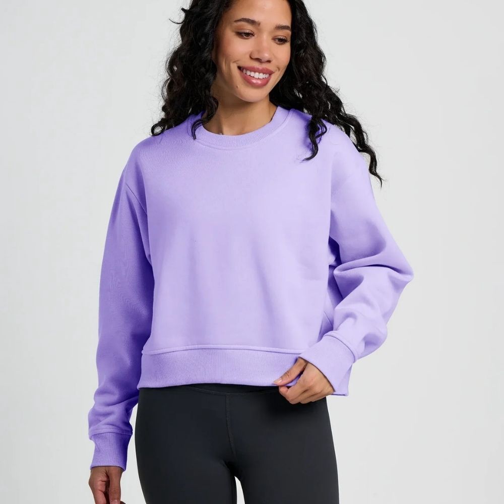 W BAMBOO NORTHCOAST FLEECE CREW, Color: BRIGHT LAVENDER, Size: XXLARGE, Style: MNCCREW