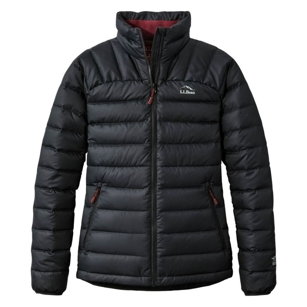 WOMEN'S BEAN'S DOWN JACKET, Color: BLACK, Size: SMALL