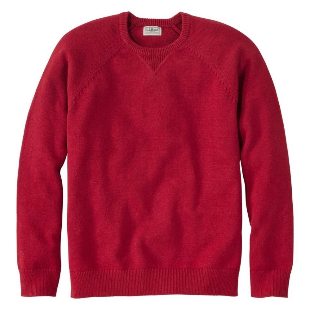 M WICKED SOFT COTTON CASHMERE CREW, Color: RUSTIC RED, Size: SMALL