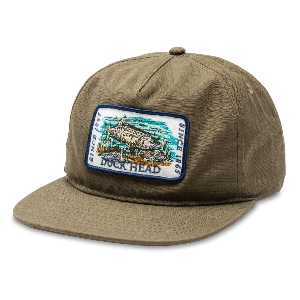 RIPSTOP UNSTRUCTURED 5-PANEL HAT, Color: DEEP OLIVE
