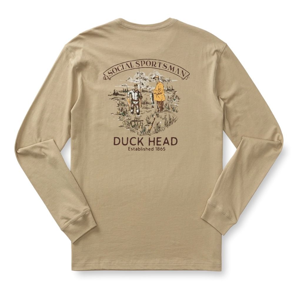 LONGSLEEVE FISHERMAN'S FOLKLORE T-SHIRT, Color: KHAKI, Size: SMALL