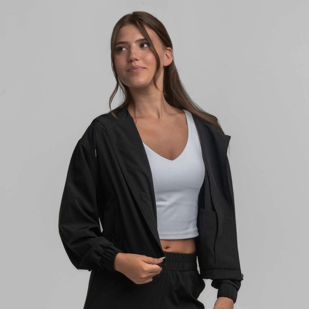 HYBRID FULL ZIP HOODIE, Color: DEEP SPACE, Size: SMALL