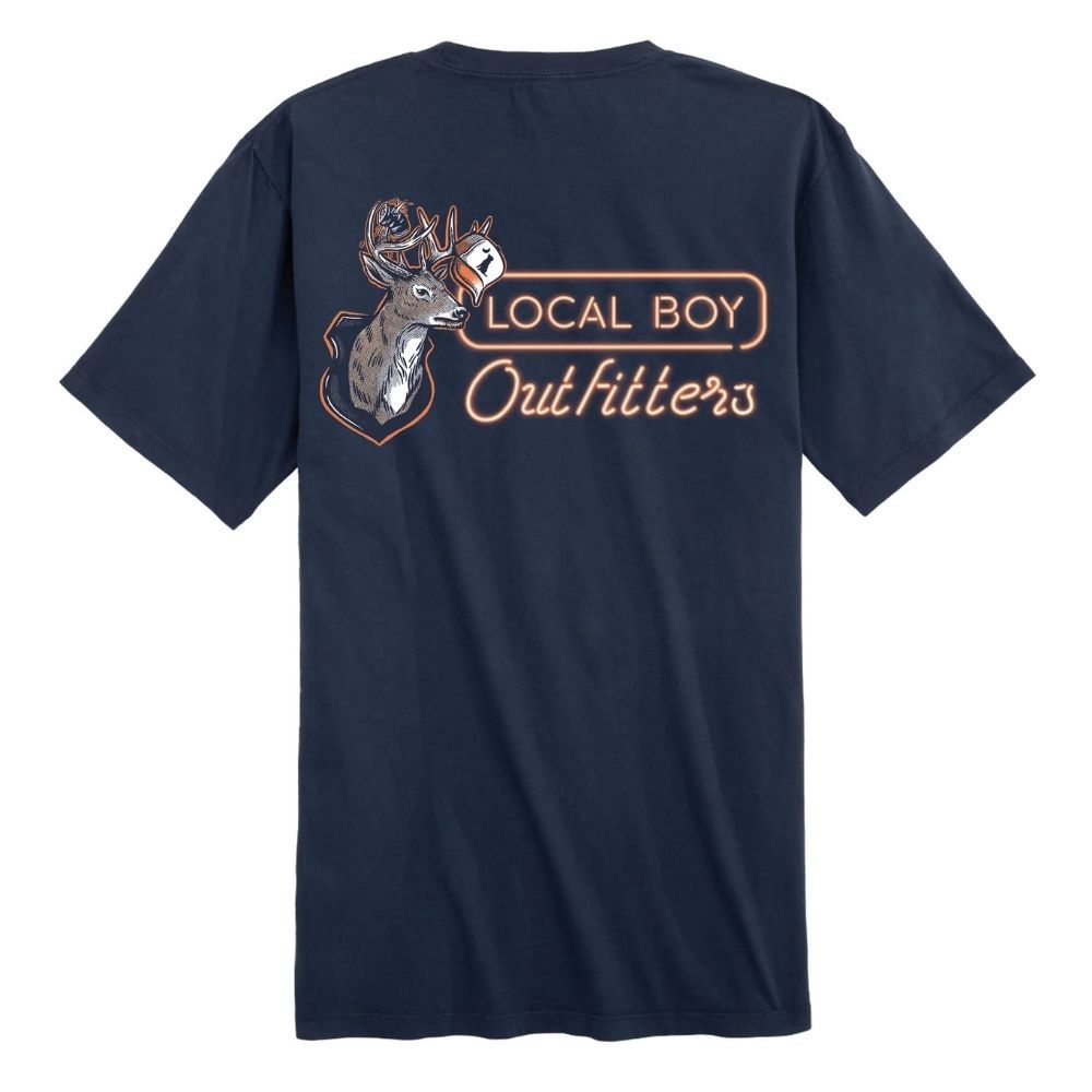 NEON MOUNT SHORTSLEEVE TEE, Color: CHINA BLUE, Size: MEDIUM