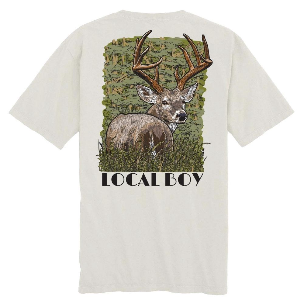 WOODSTALK SHORTSLEEVE TEE, Color: SILVER, Size: MEDIUM