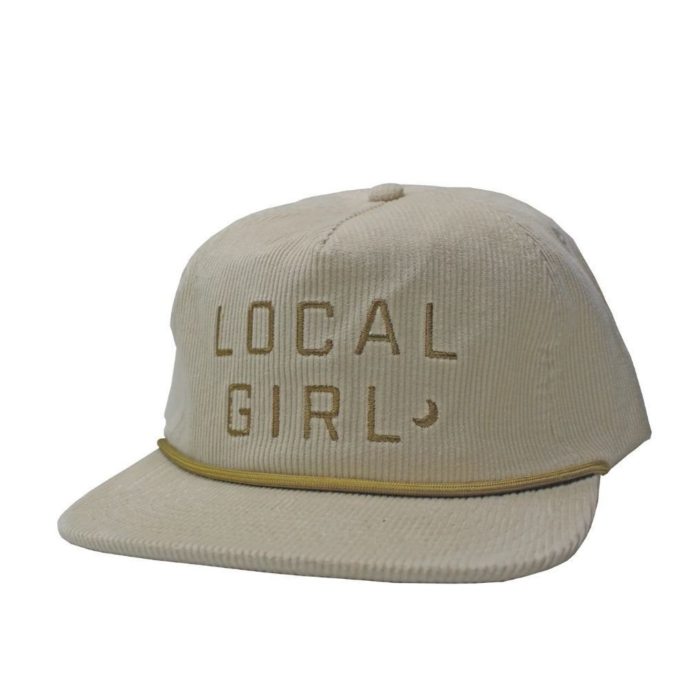 CRESCENT CORDUROY HAT, Color: CREAM