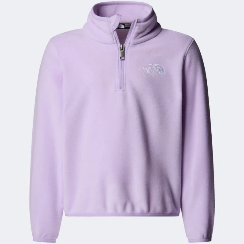 KIDS' GLACIER 1/4 ZIP PULLOVER, Color: LITE LILAC, Size: 2