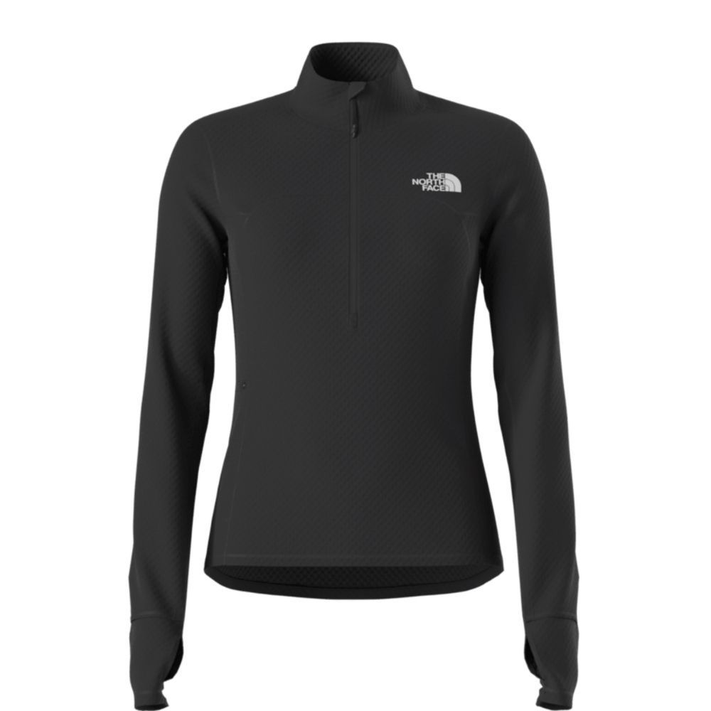 W WINTER WARM PRO 1/4 ZIP, Color: BLACK, Size: X SMALL