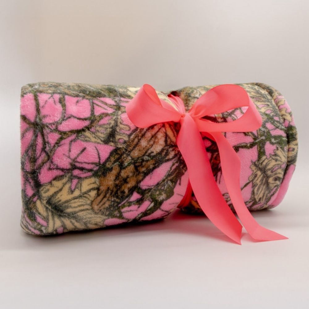 SIMPLY SOFT BLANKET, Color: CAMO PINK