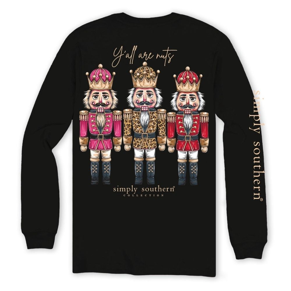 LONGSLEEVE NUTCRACKER TSHIRT, Color: BLACK, Size: SMALL