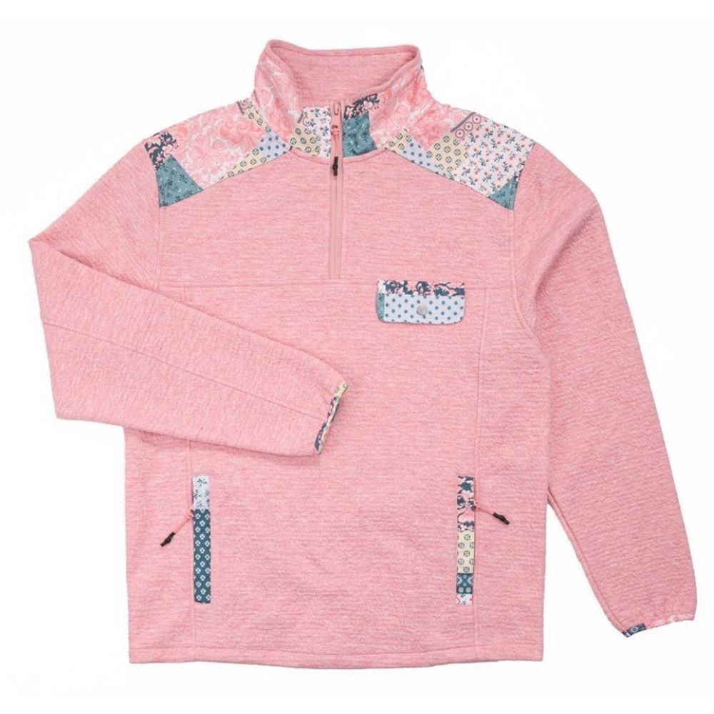 YOUTH QUARTER ZIP ARIA, Color: PETAL, Size: SMALL