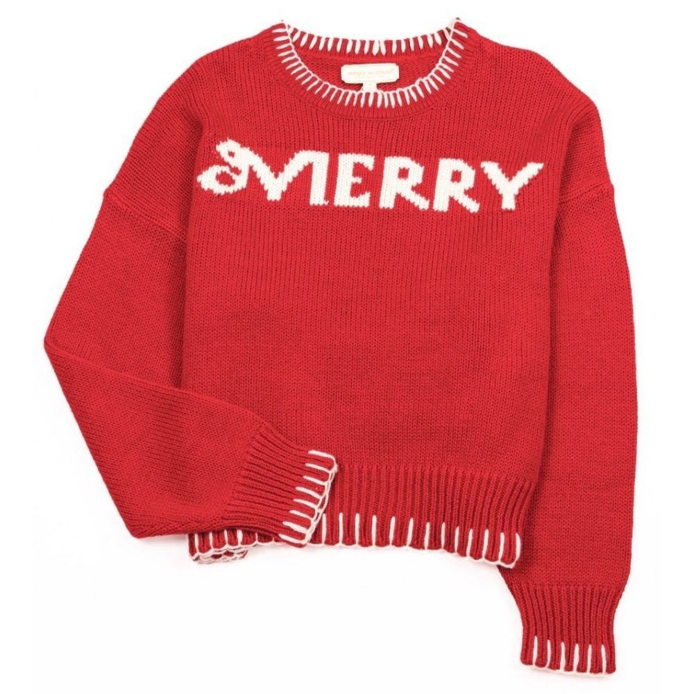 IMEE MERRY SWEATER, Color: RED, Size: LARGE