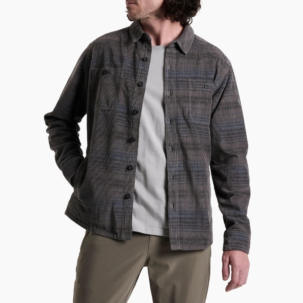 DISKORD SHIRT JACKET, Color: IRON GREY, Size: MEDIUM, Style: 7517