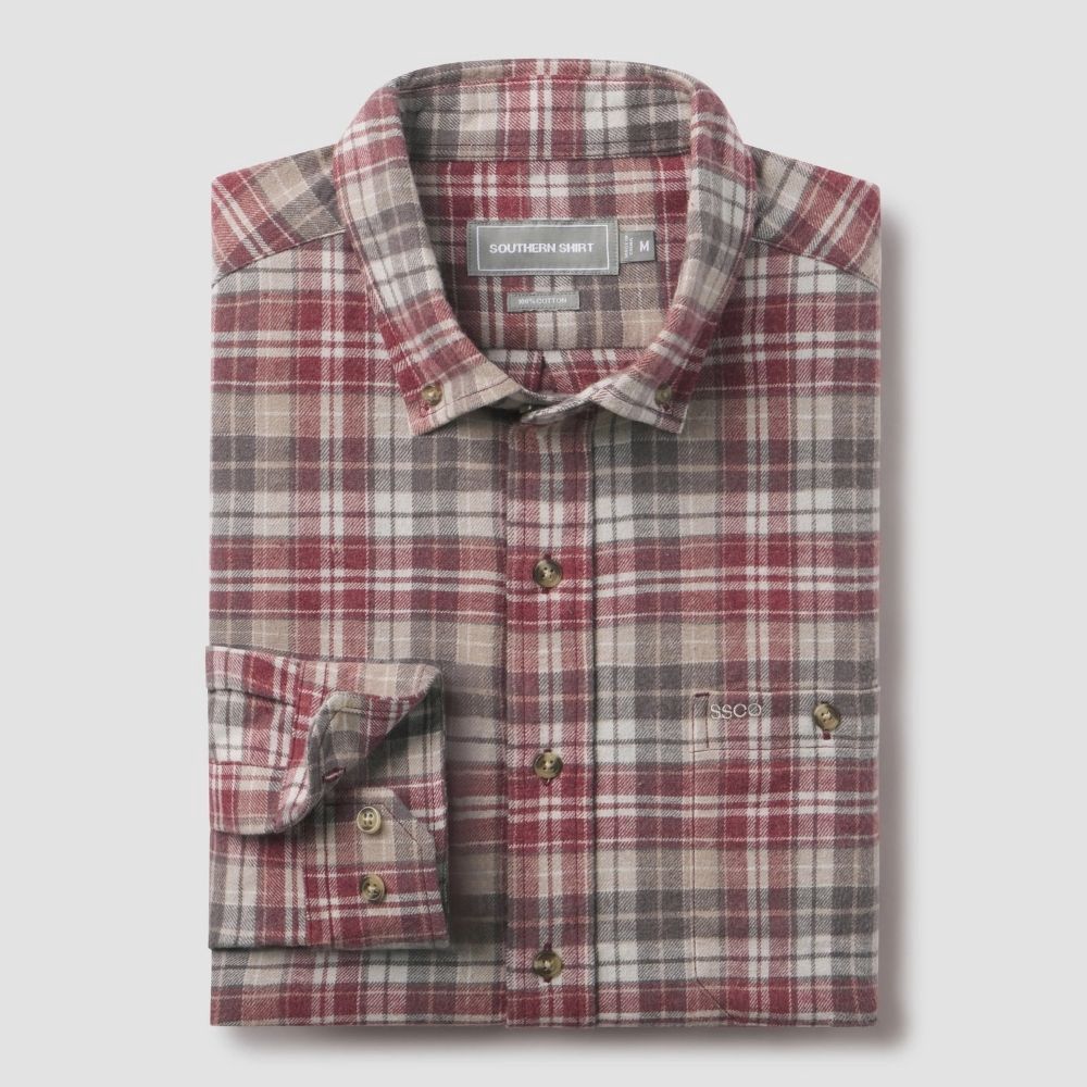 ALSTON WASHED FLANNEL LONGSLEEVE, Color: ALSTON, Size: MEDIUM, Style: 1W305