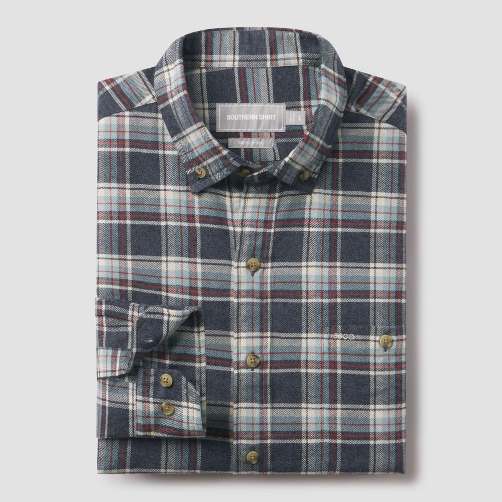 STEVENSON  FLANNEL LONGSLEEVE, Color: STEVENSON, Size: SMALL, Style: 1W297