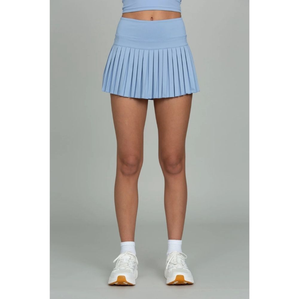 GH PLEATED TENNIS SKIRT, Color: FAIRVIEW BLUE, Size: XLARGE, Style: JK22011