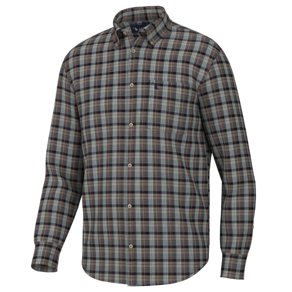 GRANGE DRESS SHIRT, Color: CHARCOAL/NAVY/WINE, Size: SMALL, Style: L1500051