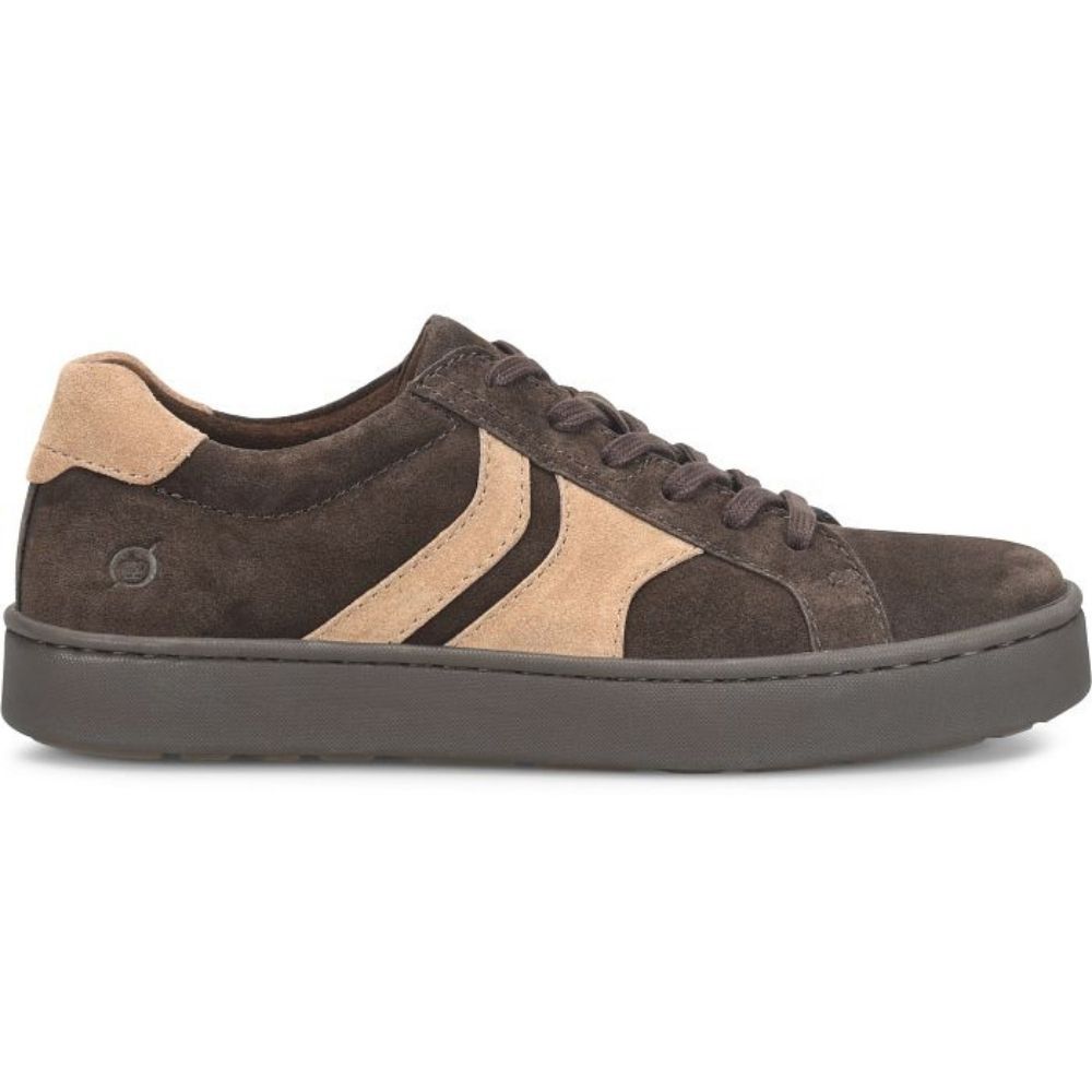 M BECK TIE, Color: DARK BROWN W/ SUEDE, Size: 8