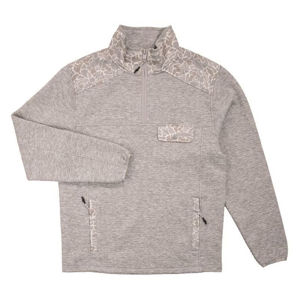 M WESLEY QUARTERZIP, Color: HEATHER GREY, Size: SMALL