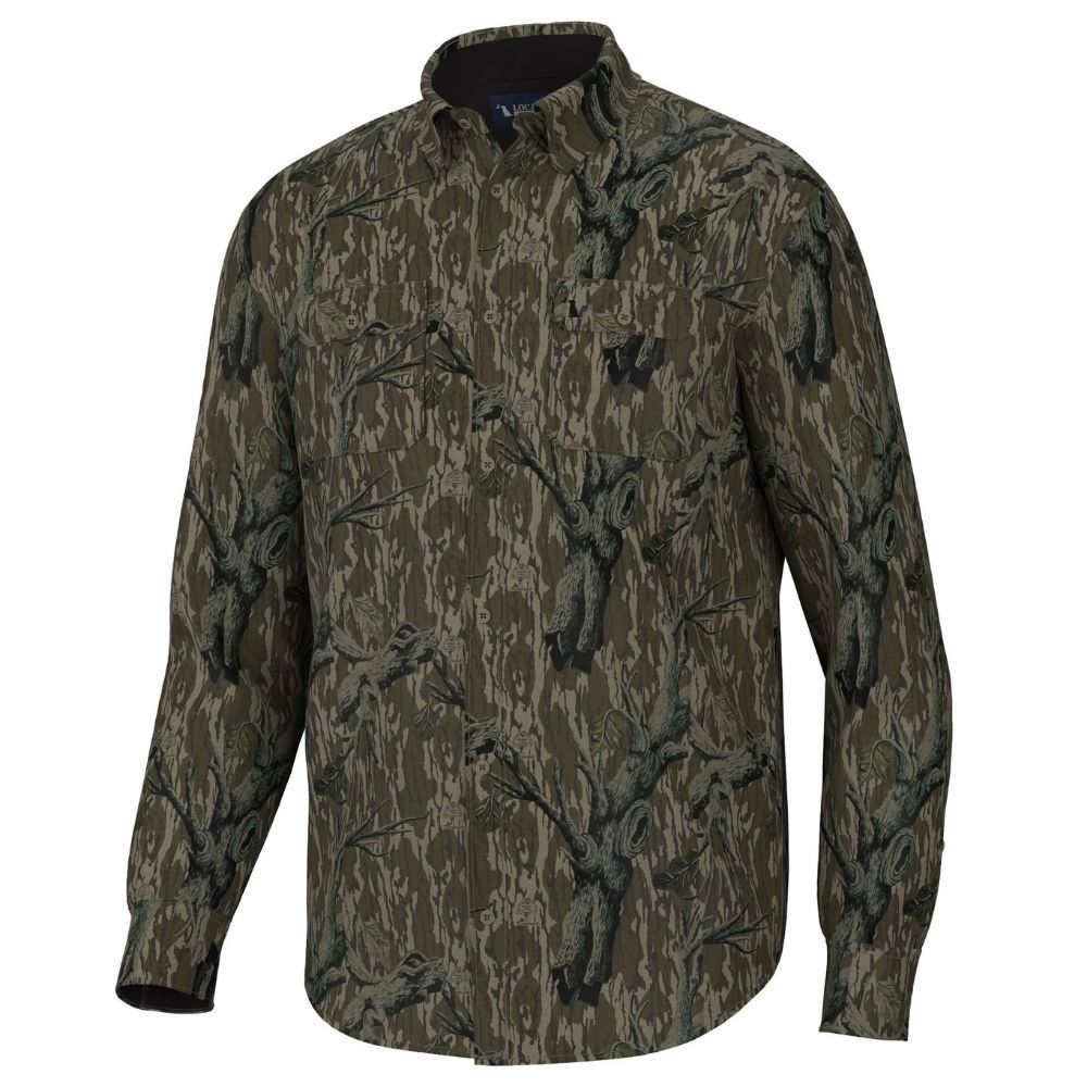 CAMO BUTTON UP, Color: TREE STAND, Size: MEDIUM, Style: l1500032