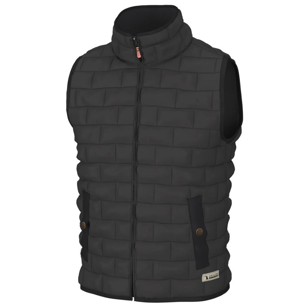 Y BRICK QUILTED VEST, Color: CHARCOAL, Size: SMALL, Style: L0200029
