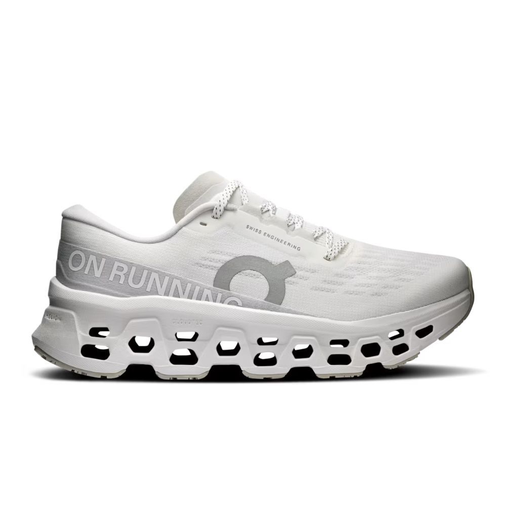 W CLOUDMONSTER 3, Color: WHITE | WOLF, Size: 6