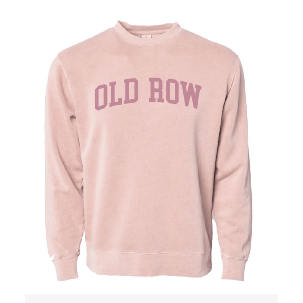 OLD ROW PIGMENT DYED CREWNECKS 2.0, Color: PINK, Size: SMALL, Style: WROW2559