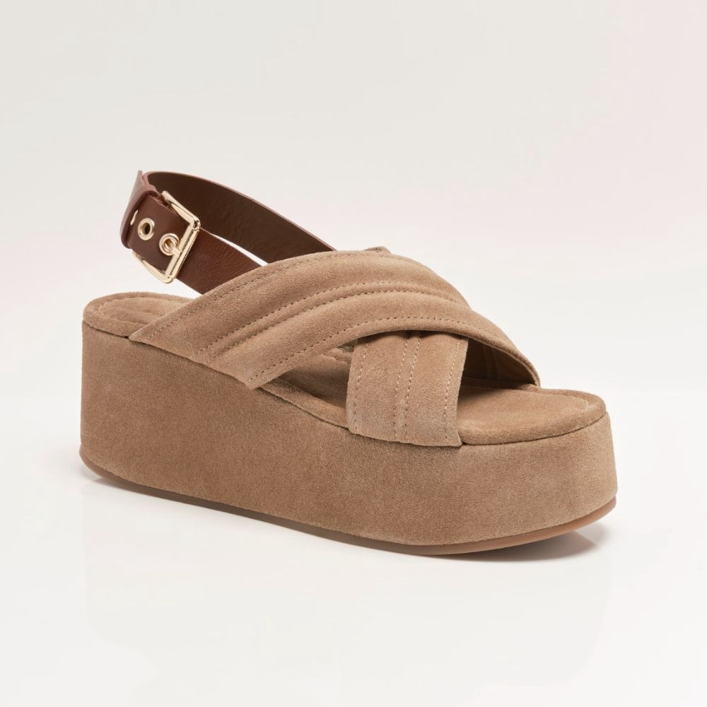 BEACH PARTY PLATFORM, Color: FAWN, Size: 6