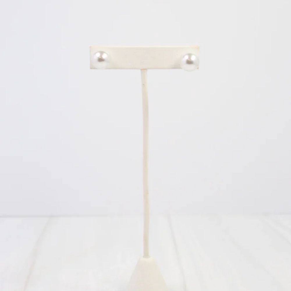 GREENWOOD PEARL STUD EARRING, Color: CREAM PEARL, Style: E40614