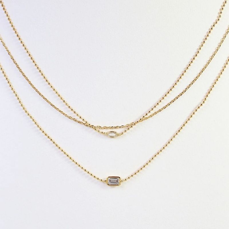HASTINGS CZ LAYERED NECKLACE