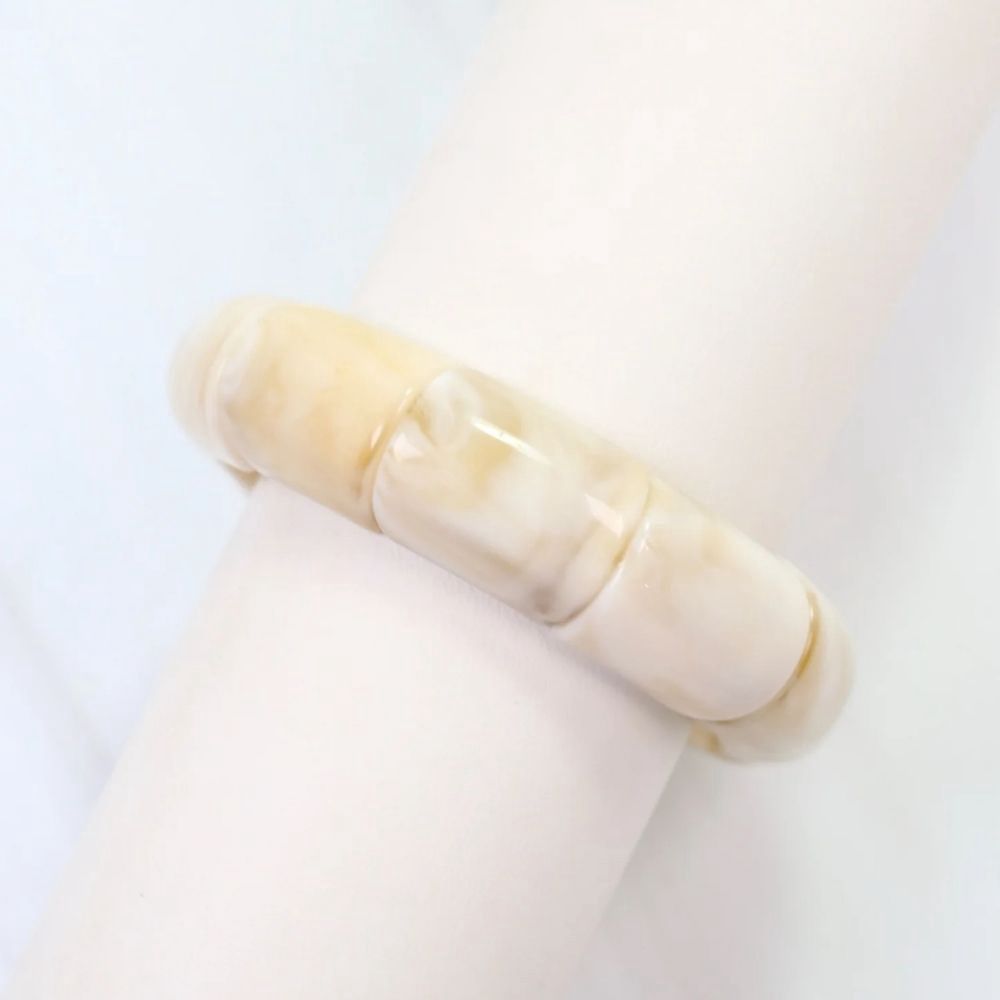 ELWOOD STRETCH BRACELET, Color: IVORY, Style: B40333
