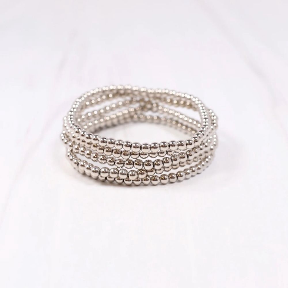 KENDALE BRACELET SET, Color: SILVER, Style: B34971