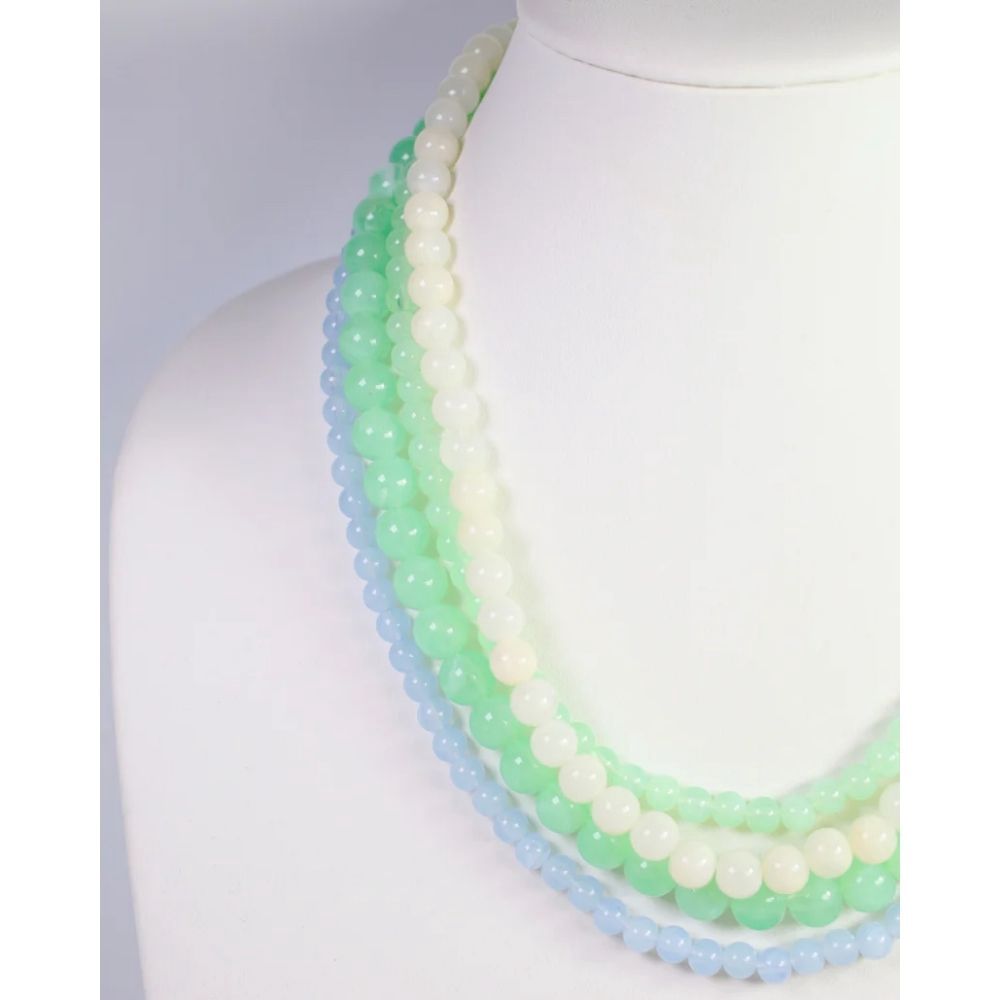 AMHERST BEADED LAYERED NECKLACE, Color: BLUE MULTI, Style: N40513